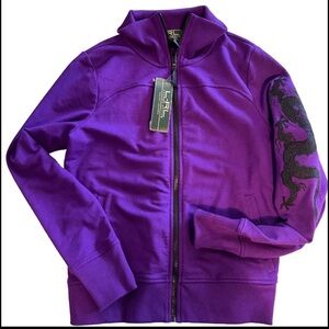 Ralph Lauren Y2K Purple Dragon Track Jacket NWT M